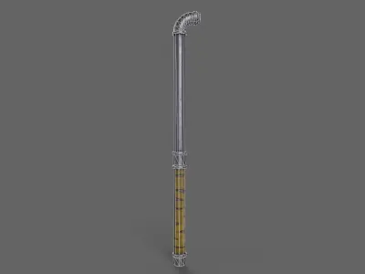 PBR Pipe Weapon V1d Low-poly 3D model