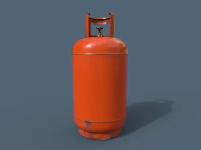 Realistic Gas Cylinder Low-poly 3D model