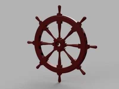 ship  wheel 3 3D model