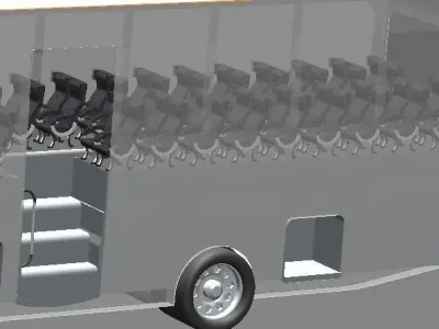 Concept bus 3D model purchase