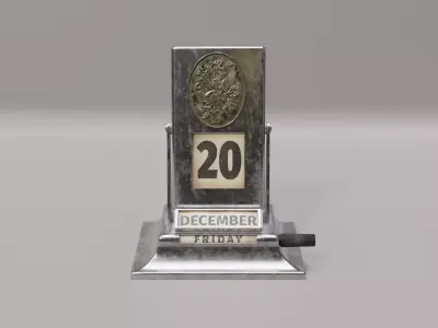 Vintage Mechanical Perpetual desktop Flip 3D model