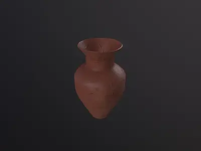 Old Clay Pots 3D Model Low-poly 3D model