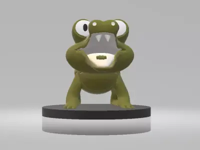 3D Crocodile Toy 3d printable model 3D print model