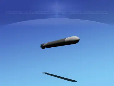 Mark 12 Torpedo  Low-poly 3D model