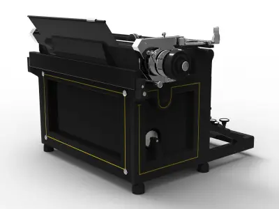 Antique Typewriter 3D model