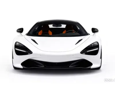 McLaren Inspired White Sports Car Model 3D model