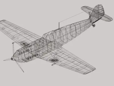 Messerschmitt BF 109 E 3D model