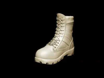  military boots 3D model