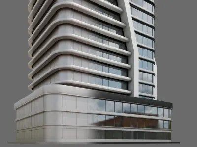 High-Rise Building ID011 3D model