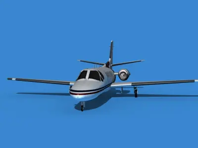 Cessna Citation 550 II Bravo V06 3D model