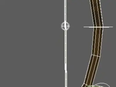 Fishing rod 3D model 2