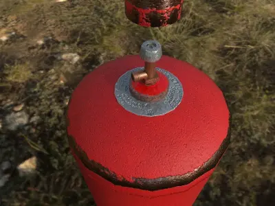 gas bottle Free low-poly 3D model
