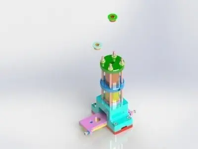 Presser mechanical device Free 3D model