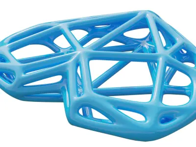 Parametric Geometry Heart AND Cubic Sculptures 3D model