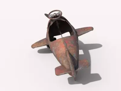 Old Pedal Car 3D model