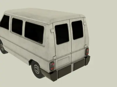 Renault Trafic Low-poly 3D model