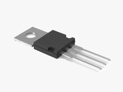 Power Resistor Low-poly 3D model purchase