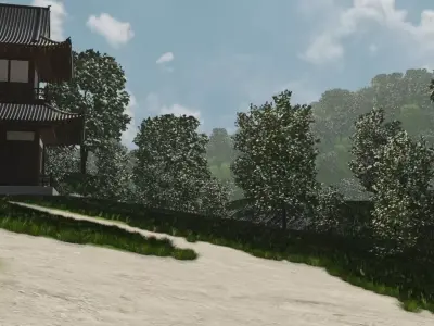 Mountain Village 3D model 4