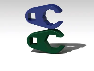 Flare wrench Free 3D model