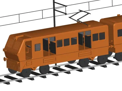 Locomotive 3D model 4