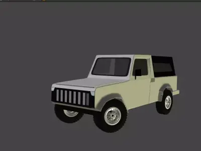 Maruti gypsy  Free low-poly 3D model