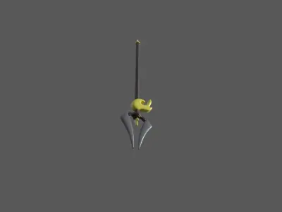 Spear sword Low-poly 3D model