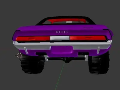 1970 4X4 Widebody Offroad Dodge Challenger  Free 3D model