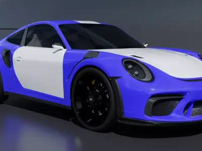 Porsche 911 GT3 RS 2019 3D model  3D model