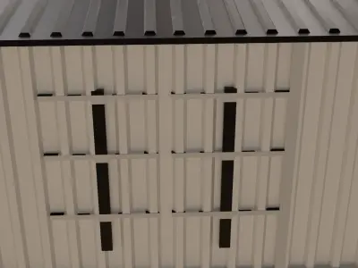 Shipping Container 3D Model Low-poly 3D model