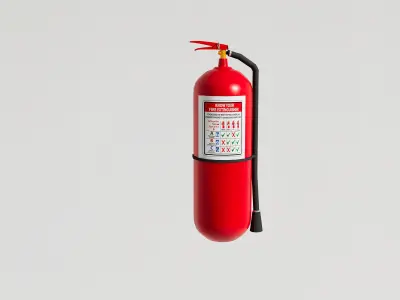 fire extinguisher 3D model 8