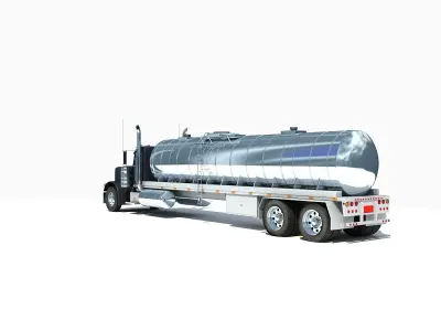 Dark Tanker Truck V21 3D model