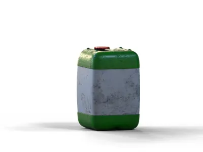 Old Canister Industrial Carafe 25 Liters Low-poly 3D model