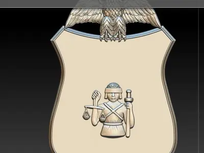 Military badge  3D print model