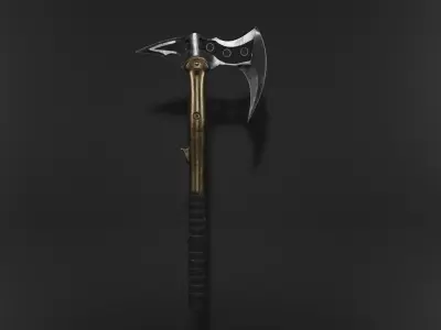 Battle Axe Free low-poly 3D model