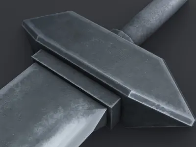 Sword 07 Low-poly 3D model