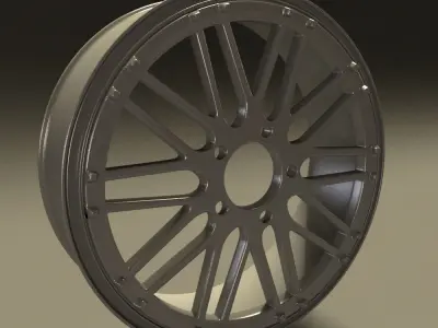 Car rim 5 Low-poly 3D model