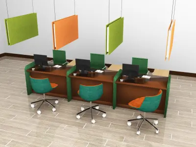 Waffle Acustic Panel  Free 3D model