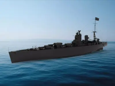 Nelson-class battleship 3D model