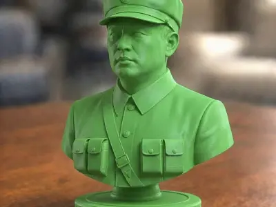 North Korea Special Operations Forces Chess Piece 3D print model