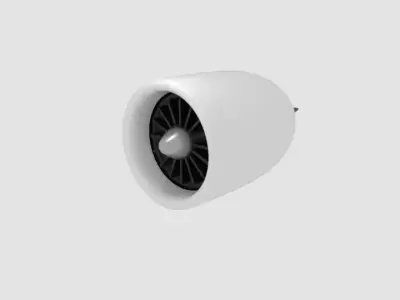  Free Jet Engine Free low-poly 3D model