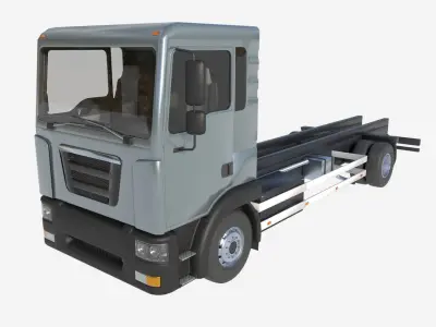 2-axle truck 3D model purchase