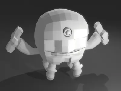 Scifi Robot GR01 3D Model Low-poly 3D model