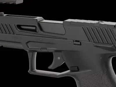 Taurus TX22 Gen 2 pistol Low-poly 3D model
