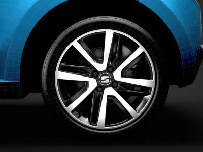 Seat Mii Electric 2020 wheel 3D model