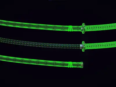 Void Katana Low-poly 3D model