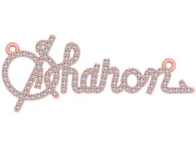 Sharon Name Pendent 3D print model