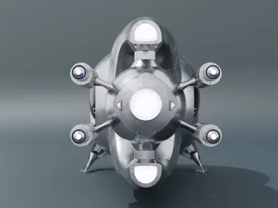 Flying object for aliens Free 3D model