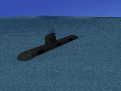 Collins Class HMAS Farncomb 74 3D model