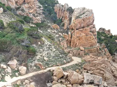  Mountain cliff tropical island 
