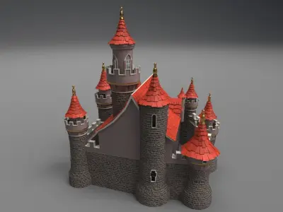 Castle 3D model 2